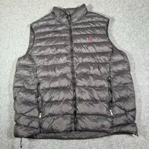 Polo Ralph Lauren Mens Packable Puffer Vest Size 4XLT Mens Black Fall Outdoors